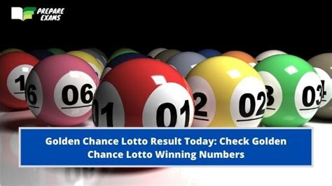 Golden Chance Lotto Key Result for Today 2024 [UPDATED].